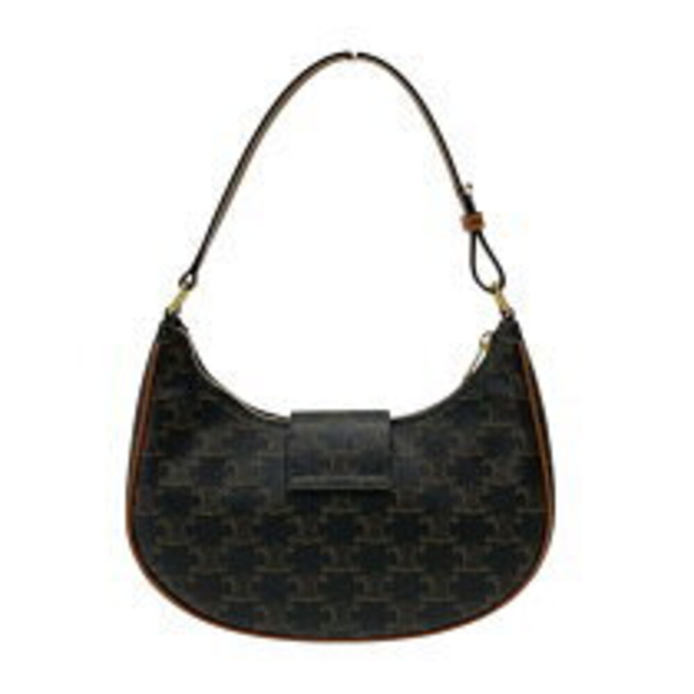Celine Ava Tan Triomphe Canvas Handbag Shoulder Bag - Picture 2 of 8